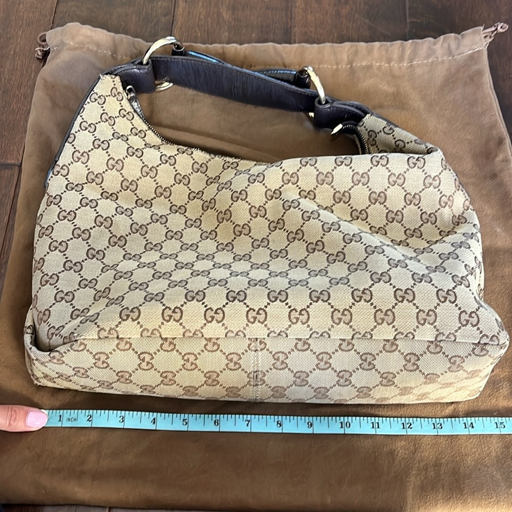 Gucci Monogram Horsebit Boho Bag - Picture 14 of 14
